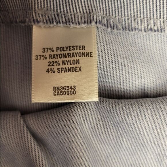 Van Heusen Blue and White Striped Capri Pants - Picture 8 of 8